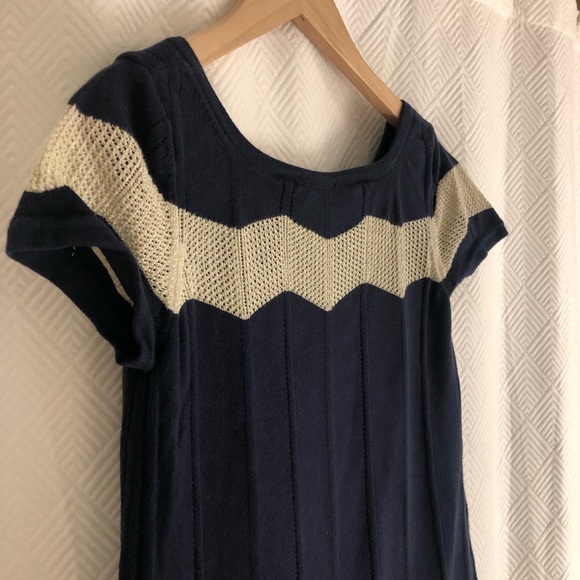 Lily Pulitzer navy and gold knit dress size Large - Picture 2 of 6